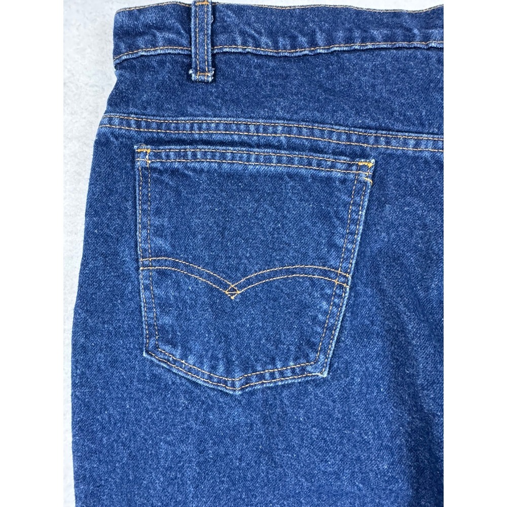 Vintage Levis 517 Orange Tab Mens 40x30 Bootcut Jeans USA Made Dark Wash Denim - Picture 14 of 15